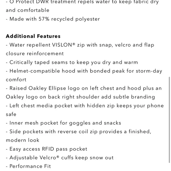 Oakley Heavenly Rc Jacket - Picture 6 of 6